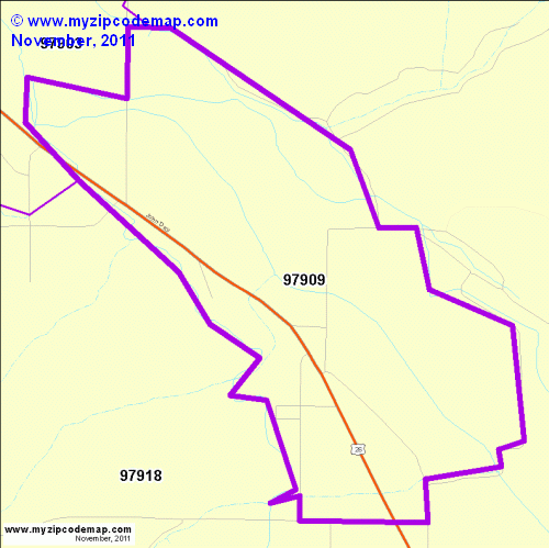 map of 97909
