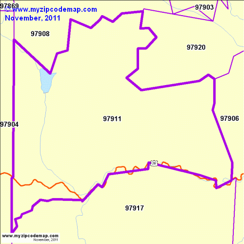 map of 97911