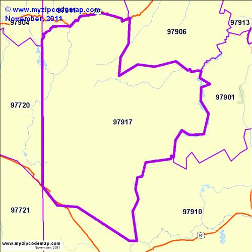 map of 97917