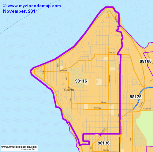 map of 98116