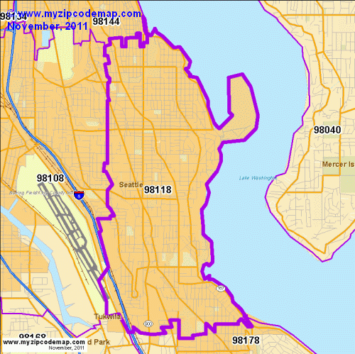map of 98118