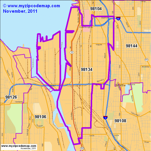 map of 98134