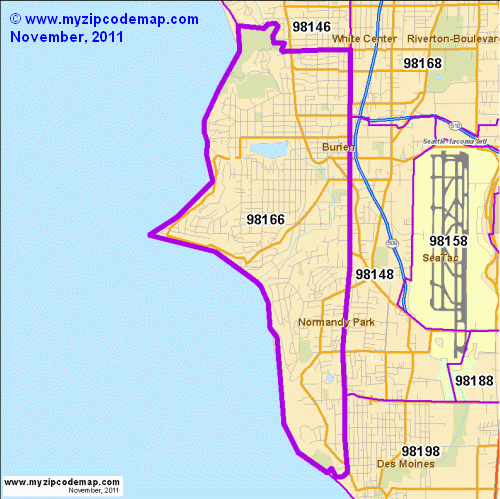 map of 98166