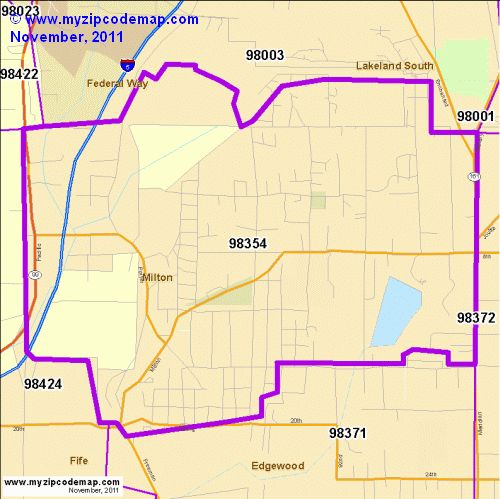 map of 98354