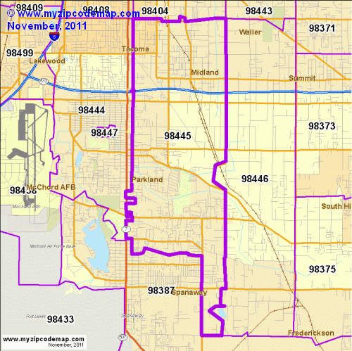 map of 98445