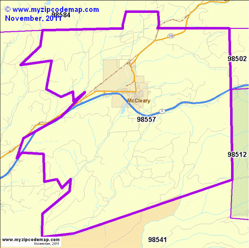 map of 98557
