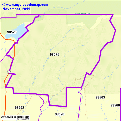 map of 98575