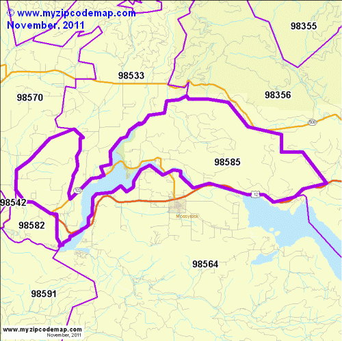 map of 98585