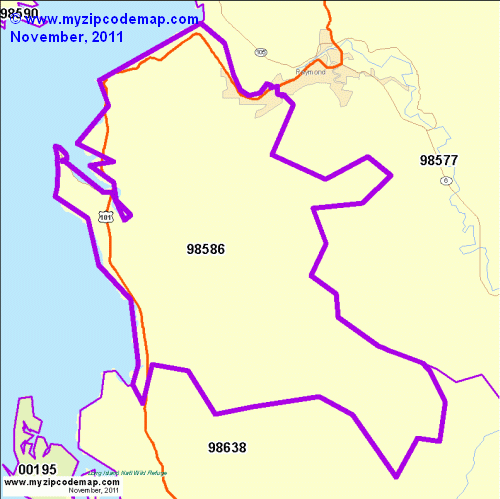 map of 98586