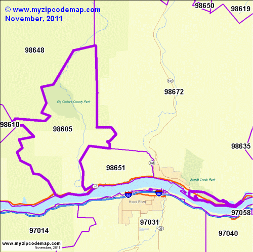 map of 98605