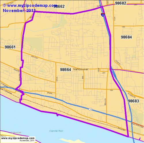map of 98664