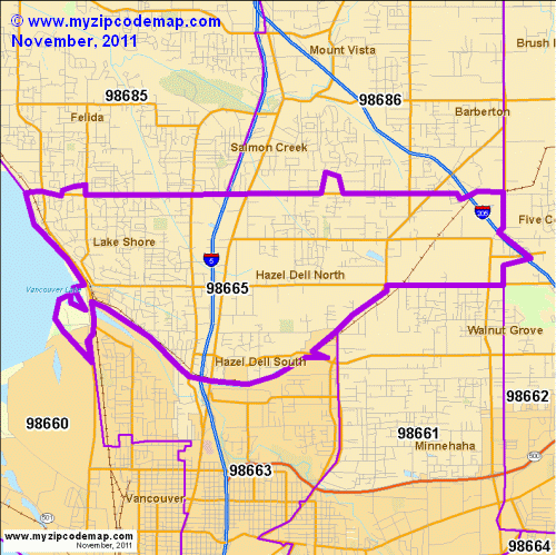 map of 98665