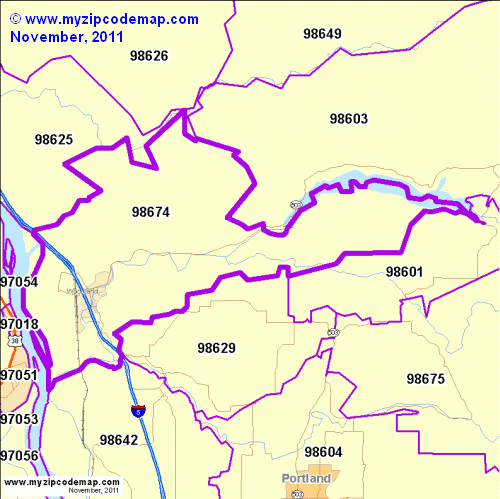 map of 98674