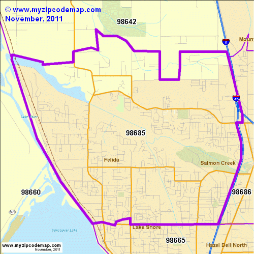 map of 98685