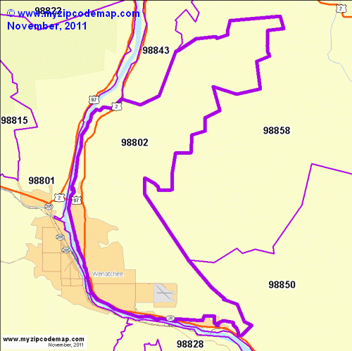 map of 98802