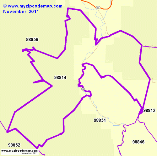 map of 98814