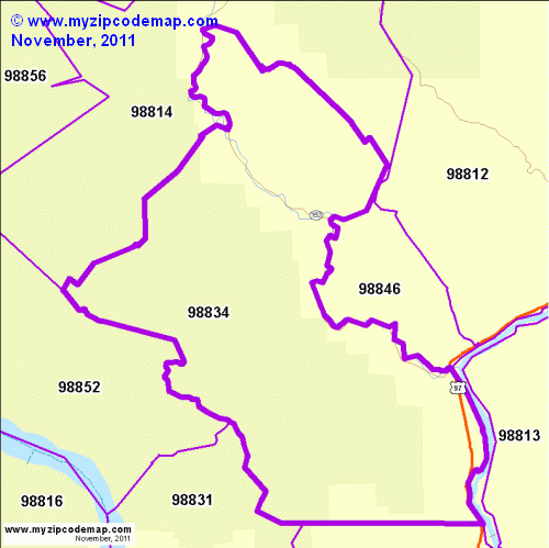 map of 98834