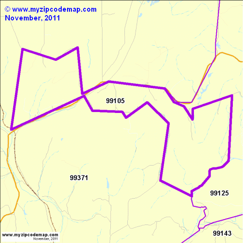 map of 99105