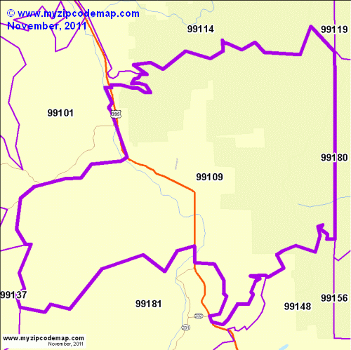 map of 99109