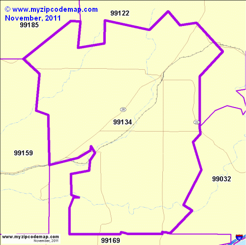 map of 99134