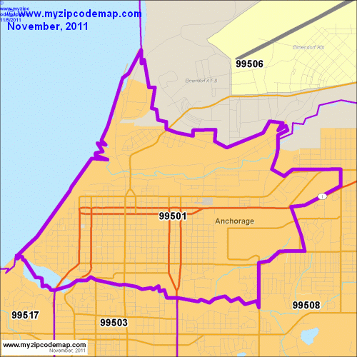 map of 99501