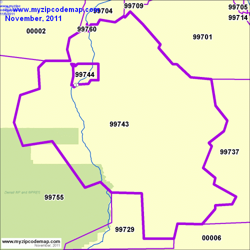 map of 99743