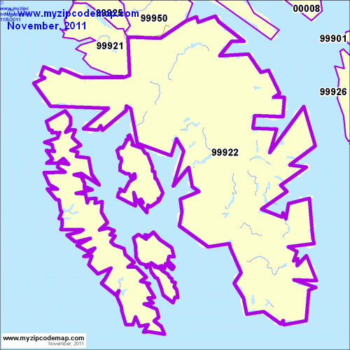 map of 99922